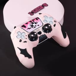 Sweet Skull Silicone Skin Cover Gamepad Sticker Soft Case For Sony Dualsense 5 PS5 Controller Thumb Stick Grip Cap Protector