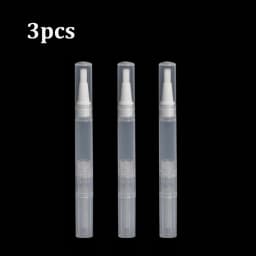 1/2/3/5pcs Transparent Twist Nail Twist Pens Empty Transparent Nail Oil Pen with Brush Cosmetic Container Pen Lip Gloss Tubes