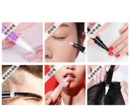 1/2/3/5pcs Transparent Twist Nail Twist Pens Empty Transparent Nail Oil Pen with Brush Cosmetic Container Pen Lip Gloss Tubes