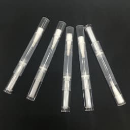 1/2/3/5pcs Transparent Twist Nail Twist Pens Empty Transparent Nail Oil Pen with Brush Cosmetic Container Pen Lip Gloss Tubes