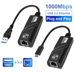 1000Mbps USB3.0 To Rj45 Network Card Lan Ethernet Adapter 10/100/1000Mbps Network Card for PC Macbook Laptop