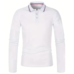 Men's Spring and Autumn Casual Breathable Comfortable Polo Shirt Hot Selling Fashion Men's Business Long Sleeve T-Shirt