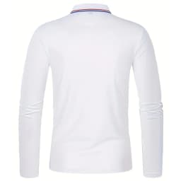 Men's Spring and Autumn Casual Breathable Comfortable Polo Shirt Hot Selling Fashion Men's Business Long Sleeve T-Shirt