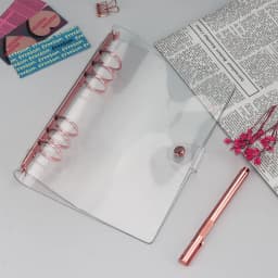 A7 A6 A5 Transparent Loose Leaf Binder Notebook Inner Core Cover Note Book Journal Planner Office Stationery Supplies
