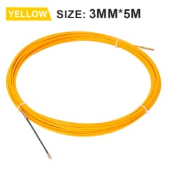 3mm 5-50M Fiberglass Fish Tape Cable Puller Electrician Wire Threading Aid Tool Conduit Through Wall Electrical Cable Guide