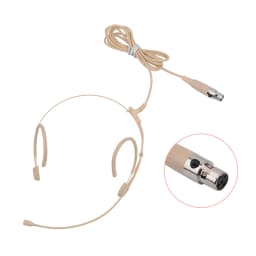 Professional Headset Microphone For Sennheiser Shure AKG Bodypack 3.5mm Locking 4 Pin 3 Pin Condenser Headworn Mic Thick Cable