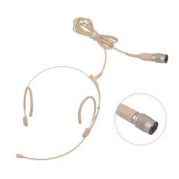 Professional Headset Microphone For Sennheiser Shure AKG Bodypack 3.5mm Locking 4 Pin 3 Pin Condenser Headworn Mic Thick Cable