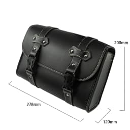 Moto Saddlebag Model Side PU Leather Luggage Saddle Bag Storage Tool Pouch For Harley Sportster XL883 XL1200 Universal XL 883