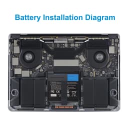 KingSener A1819 Battery for Apple MacBook Pro 13'' Touch A1706 (Late 2016 Mid 2017) EMC 3071 EMC 3163 MLH12LL/A MPXV2LL/A 49.2WH