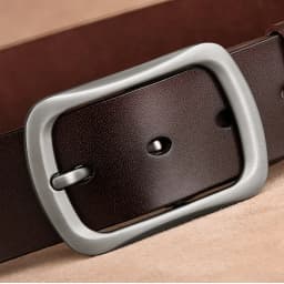 CEXIKA Real Cow Genuine Leather Belt Men Plus Size 120 130 140 150 160 170cm Cowboy Cowskin Pin Buckle Waist Belts for Jeans