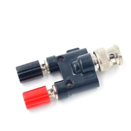 1pcs BNC Male Plug to 4mm Dual Banana Female Jack Socket Binding Post RF Coax Coaxial Connector Adapter Splitter
