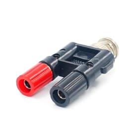 1pcs BNC Male Plug to 4mm Dual Banana Female Jack Socket Binding Post RF Coax Coaxial Connector Adapter Splitter