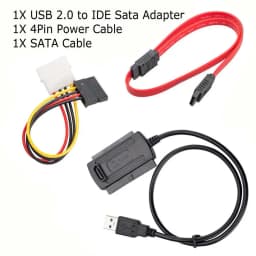 USB 2.0 to IDE SATA S-ATA 2.5 3.5 HD HDD Hard Drive Adapter Converter
