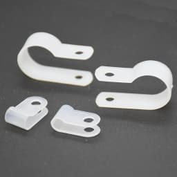 3.2/4.8/6.4/9.5/12.7/15.8/25.4/36.7mm Dia. Wire Hose Tube R-Type Black White Nylon Cable Clamp Organizer Cord Clips Locking Wire