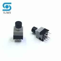 10PCS Tactile Push Button Switch Self Locking 5.8*5.8MM 7*7MM 8*8MM 8.5*8.5MM Reset Micro Switch + (10PCS A16 Tact Cap)