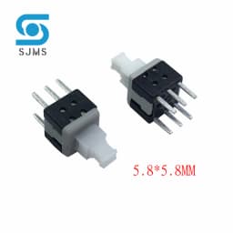 10PCS Tactile Push Button Switch Self Locking 5.8*5.8MM 7*7MM 8*8MM 8.5*8.5MM Reset Micro Switch + (10PCS A16 Tact Cap)