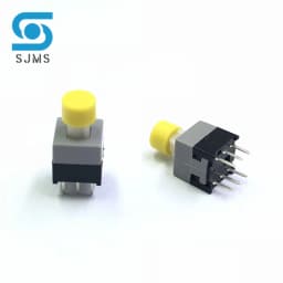 10PCS Tactile Push Button Switch Self Locking 5.8*5.8MM 7*7MM 8*8MM 8.5*8.5MM Reset Micro Switch + (10PCS A16 Tact Cap)