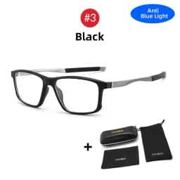 VIVIBEE Sports Men Blue Light Blocking Gaming Glasses Aluminum Temples UV400 Anti Blue Ray 2026 Male Office Square Eyeglasses