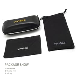 VIVIBEE Sports Men Blue Light Blocking Gaming Glasses Aluminum Temples UV400 Anti Blue Ray 2026 Male Office Square Eyeglasses