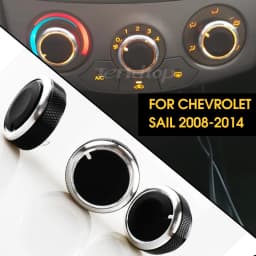 For Chevrolet Sail 2008-2014 3pcs/set Car AC Knob Switch Conditioning Heat Control Switch AC Knob Auto Car Accessories