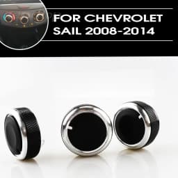 For Chevrolet Sail 2008-2014 3pcs/set Car AC Knob Switch Conditioning Heat Control Switch AC Knob Auto Car Accessories