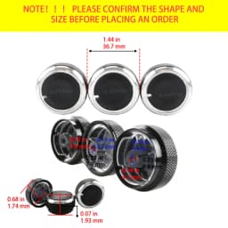 For Chevrolet Sail 2008-2014 3pcs/set Car AC Knob Switch Conditioning Heat Control Switch AC Knob Auto Car Accessories