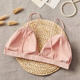 Women 1/3 Cup Tank Top Seamless Crop Top Solid Color Underwear Sexy Lingerie V-Neck Non-wire Bra Top Padded Camisole