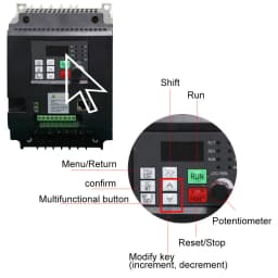 4KW-11KW Inverter 220V to 3 Phase 380V VFD Variable Frequency Drive VFD Inverter 400Hz VFD Inverter Frequency Inverter
