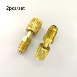R410a Refrigeration Charging Adapter 5/16 SAE F Quick Couplers To 1/4 SAE M Flare 5/16 SAE M To 1/4 SAE For Air Conditioner
