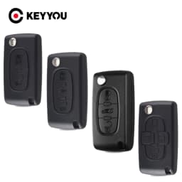 KEYYOU Replacement Car Key Shell Flip For Fiat Scudo Ulysse Fit Lancia Phedra HU83/VA2 Blade CE0523 CE0536 2/3/4 Button Fob Case