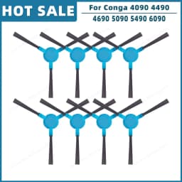 Compatible For Cecotec Conga 4090 4490 4690 5090 5490 6090 Spare Parts Accessories Roller Main Side Brush Hepa Filter Mop Rag