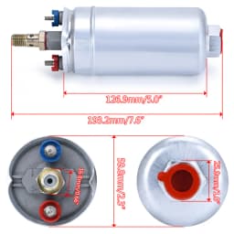 PQY - TOP QUALITY External Fuel Pump 044 OEM:0580 254 044 Poulor 300lph Come With PQY Pack PQY-FPB044