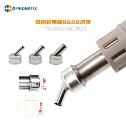 ATTEN ST-862D Universal Nozzle 45 Degree Bent Curved /Straight/Spiral Nozzle Sleeves Soldering Station Hot Air Gun Welding Tool