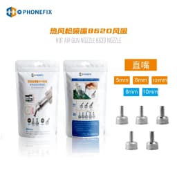 ATTEN ST-862D Universal Nozzle 45 Degree Bent Curved /Straight/Spiral Nozzle Sleeves Soldering Station Hot Air Gun Welding Tool