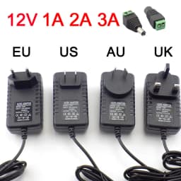 AC DC 12V 1A 2A 3A 2000mA 3000mA Adapter Power Supply EU UK AU US Plug 5.5*2.5mm Wall Charger for DC Male Female LED Strip Light