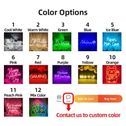 Custom Neon Sign Customize Wedding Bar Home Salon Led Neon Light Sign (Pls Don't Pay Order Before Contact Seller To Get Price)