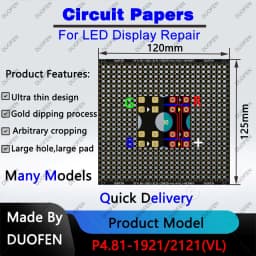 P4.81 series Circuit Paper,Double-sided solder pads, fully covered with large holes ,Used for repairing damaged PCB pads
