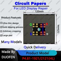 P4.81 series Circuit Paper,Double-sided solder pads, fully covered with large holes ,Used for repairing damaged PCB pads