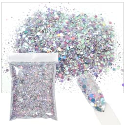 50G Chameleon Glitter Hexagon Paillette Nail Sequins Flakes Mixed Color Shift Glitter Nail Art Flake Manicure Chunky Glitter #M9