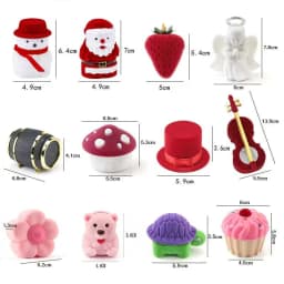 One Piece Velvet Jewelry Box Gift Box Container Wedding Ring Box Ring Case Earrings Holder For Jewelry Display & Gift Package