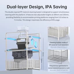 ANYCUBIC Wash & Cure 3 For Photon Mono 4 LCD SLA 3D Printer Models UV Rotary Curing Resin Cleaning Machine 2 in 1