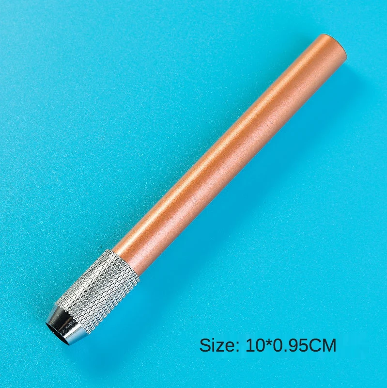 1 Pcs Adjustable Dual Head / Single Head Pencil Extender Holder Sketch School Painting Art Write Tool for Writing Metal Color Ro