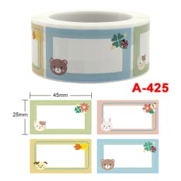 1 Roll Self-Adhesive Removable Freezer Refrigerator Food Storage Paper Sticker Labels White Date Stickers For Home Storage Tags