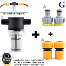 1/2 3/4 Inch Garden Watering Filter Agriculture Irrigation Hose Filter Water Pipe Quick Connector Car Washing Water Pump Filter