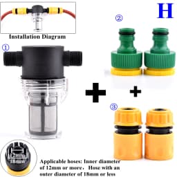 1/2 3/4 Inch Garden Watering Filter Agriculture Irrigation Hose Filter Water Pipe Quick Connector Car Washing Water Pump Filter