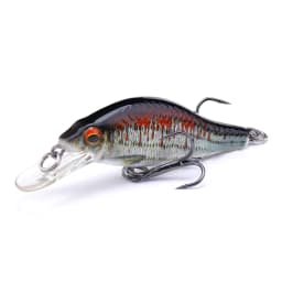 GOBASS 50/70/90mm Crankbait Fishing Lure Black Minnow Spinning Lures For Fishing Floating Wobbler For Pike Japan Artificial Bait