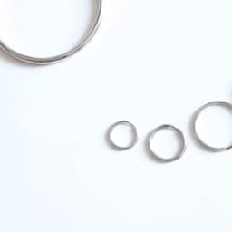 5-30pcs 12-50mm Stainless Steel Keyring Round Key Ring Key Chain Split Keychain Key Holder For Key Double Split Rings Connectors