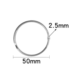5-30pcs 12-50mm Stainless Steel Keyring Round Key Ring Key Chain Split Keychain Key Holder For Key Double Split Rings Connectors