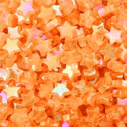 100pcs Transparent AB Color Five-pointed Star Heart Acrylic Beads Loose Spacer Beads for Jewelry Making DIY Bracelet Accessories