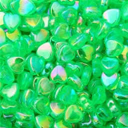 100pcs Transparent AB Color Five-pointed Star Heart Acrylic Beads Loose Spacer Beads for Jewelry Making DIY Bracelet Accessories